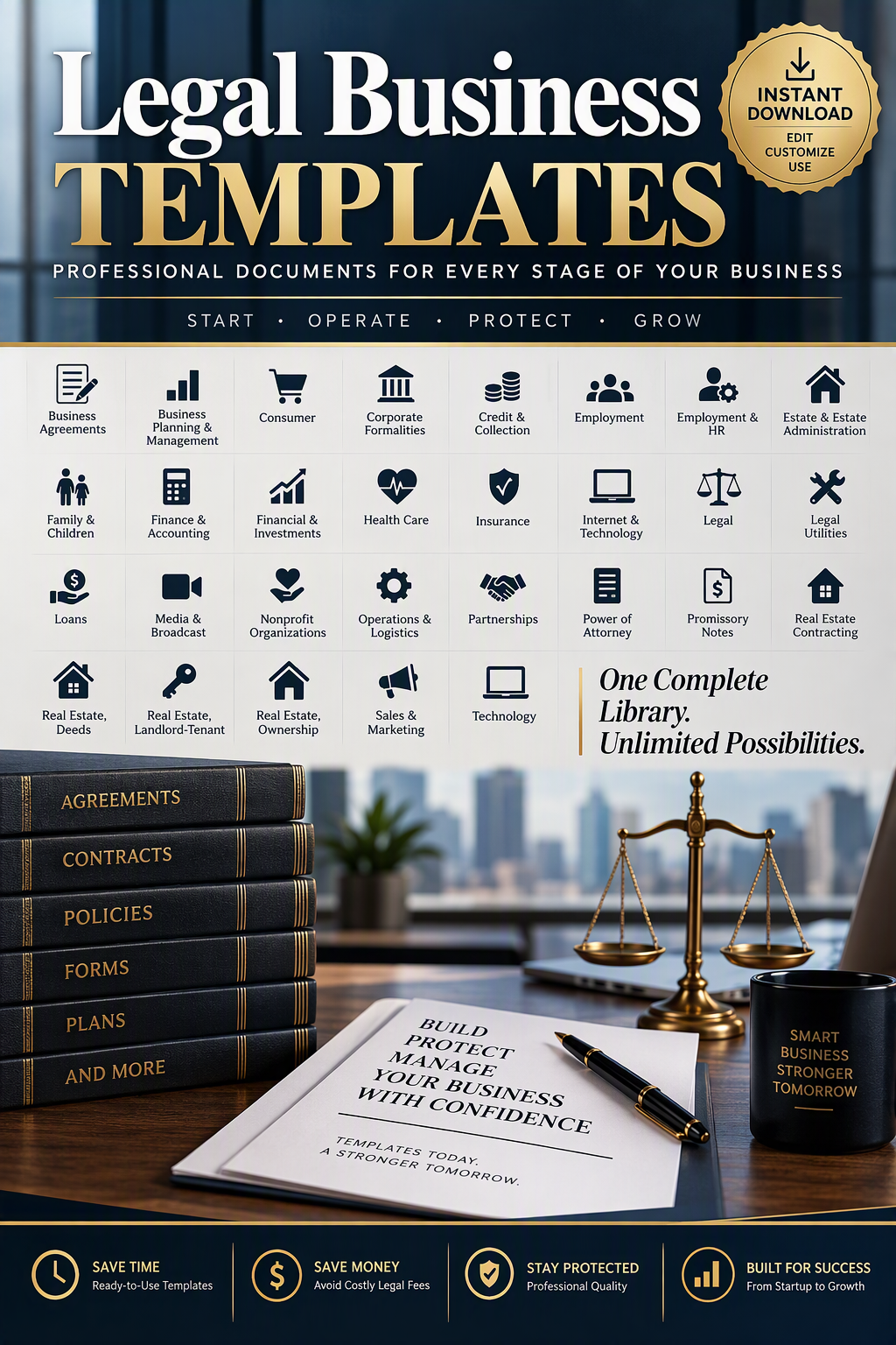 1,500 Legal Business Templates cover